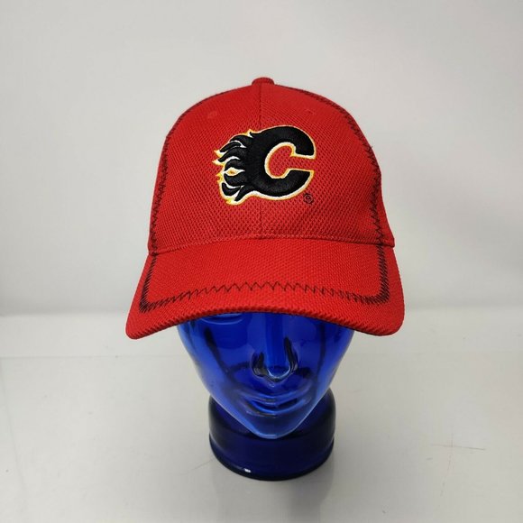 NHL Calgary Flames Molsen Canadian Red Hat Cap Baseball Fitted - Picture 2 of 8